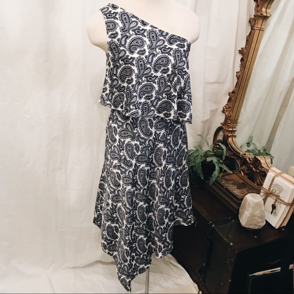 NWT Banana Republic blue paisley dress